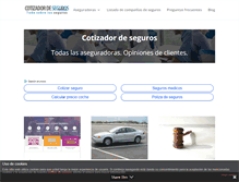 Tablet Screenshot of cotizadordeseguros.net